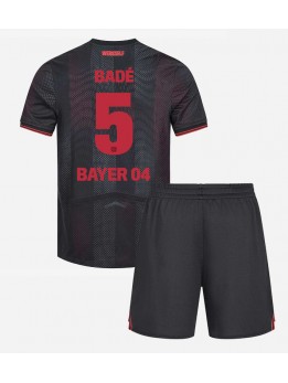 Bayer Leverkusen Loic Bade #5 Replika Hemmakläder Barn 2025-26 Kortärmad (+ byxor)